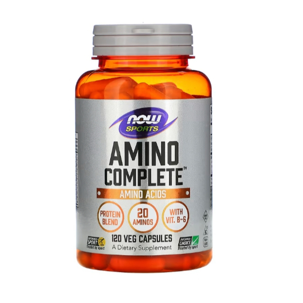 พร้อมส่ง กรดอะมิโน NOW Foods, Sports, Amino Complete, Amino Acids, 120 Veg Capsules