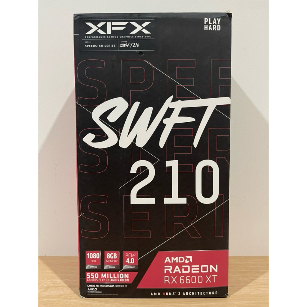 VGA (การ์ดแสดงผล) XFX Speedster SWFT 210 Radeon RX 6600XT CORE Gaming 8GB GDDR6 (มือสอง) ประกันร้าน 