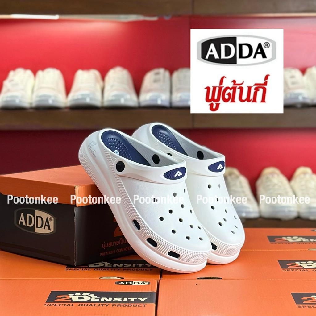 ADDA รุ่น 5PF10-M1 รองเท้าหัวโต Pillow Foam นุ่มพิเศษ เบา Vylon Flex กันน้ำ ระบายอากาศดี ไซส์ 7-10