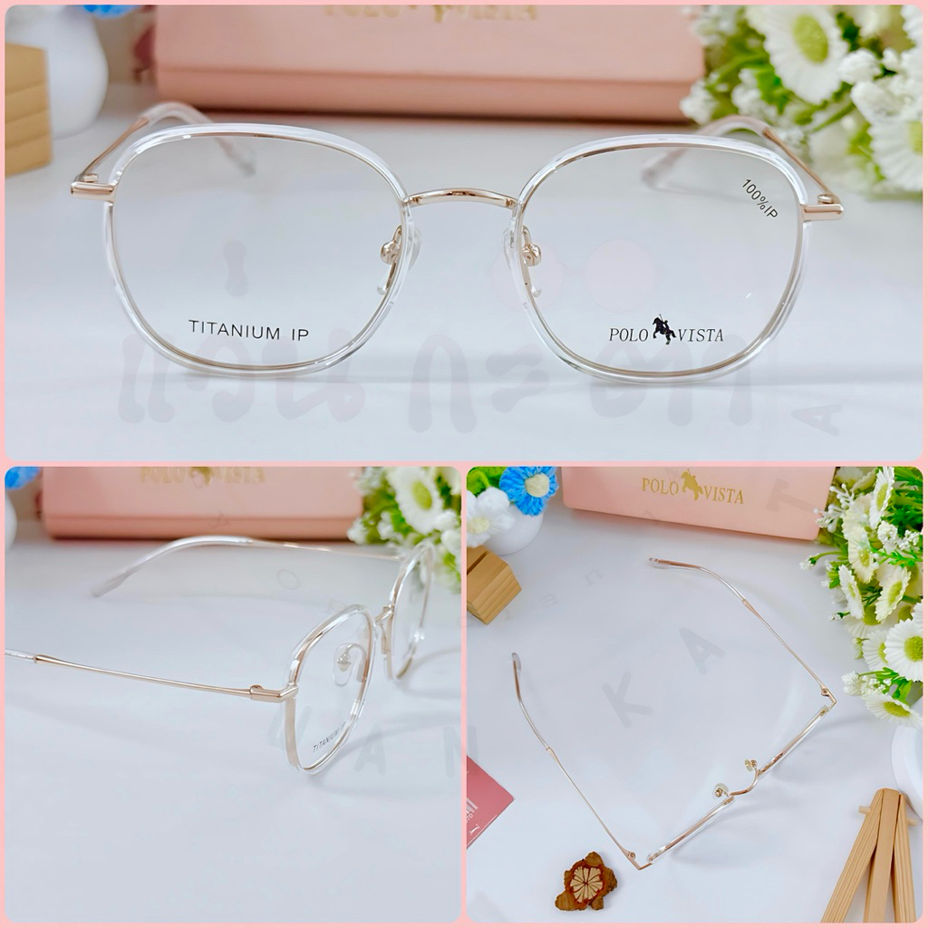 กรอบแว่นตา ตัดเลนส์ Titanium IP 22052 แว่นสายตา กรองแสง ออโต้ บลูบล็อค เปลี่ยนสี ตัดเลนส์สายตา - รูปที่ 6