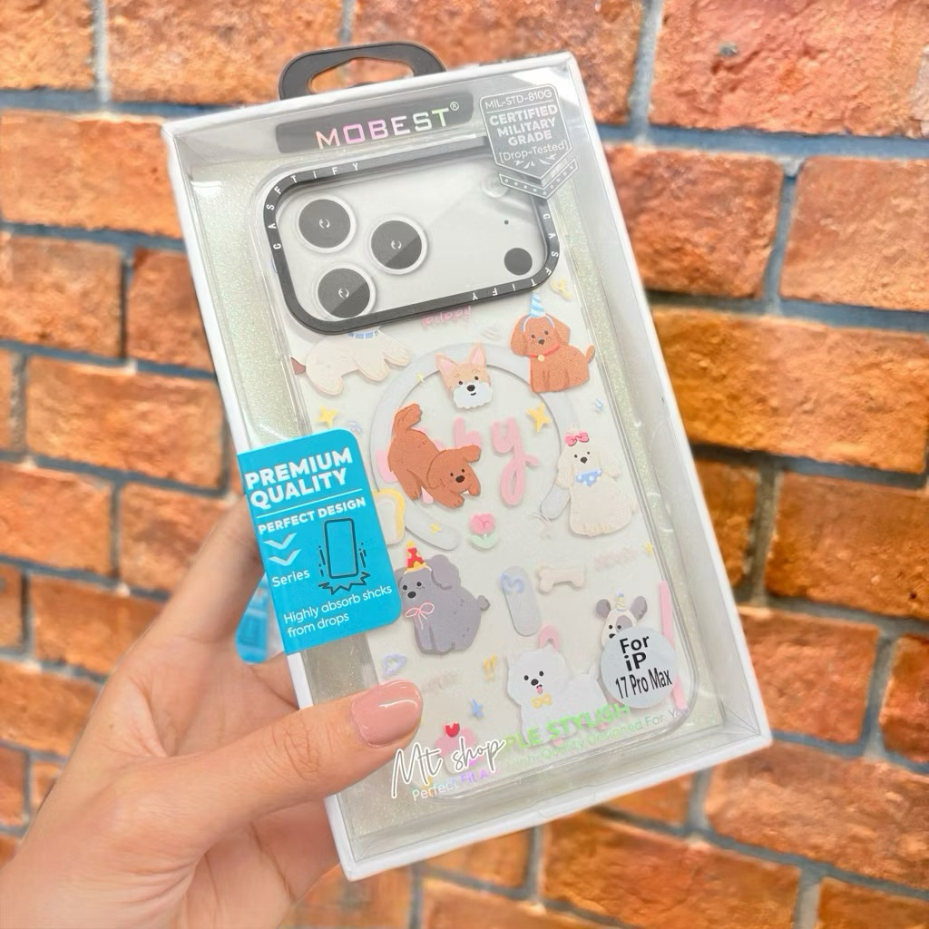 🎉Mobest เคสลายน่ารัก มีแม่เหล็กชาร์จ สำหรับรุ่น 17promax