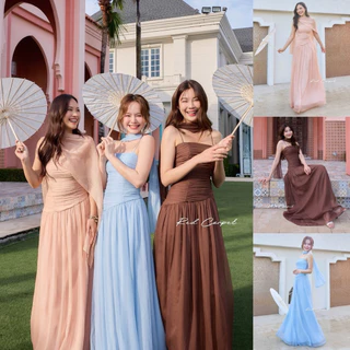 🏷️Red Carpet Maison De Amee Dress ชุดเกาะอก+ผ้าคาดคอ เดรสเกาะอก ชุดออกงาน ชุดเพื่อนเจ้าสาว ราตรี เรียบหรู ไปงานแต่ง