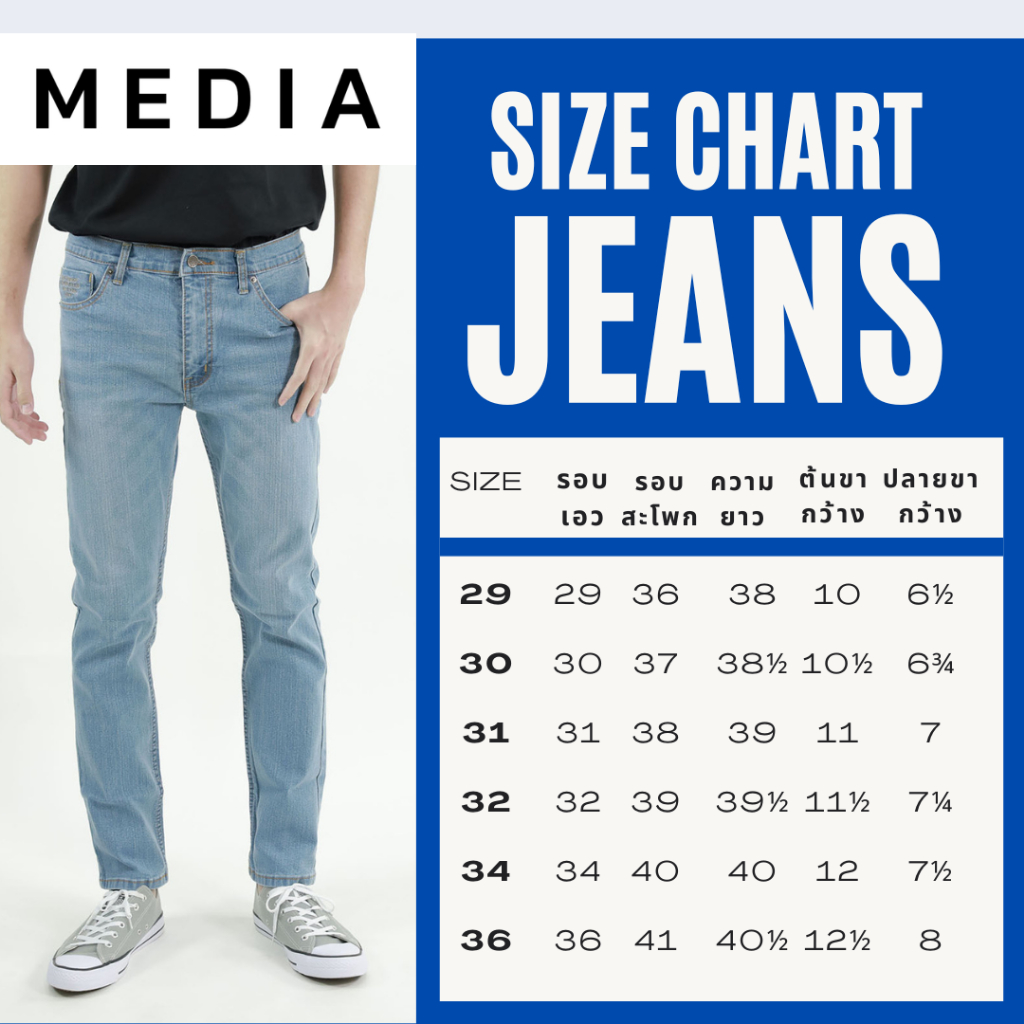 กางเกงยีนส์ ผู้ชาย กระบอกเล็ก ผ้ายืด สีซีด MEDIA JEANS (SN:SS22/4) ราคา ถูกที่สุด ดีลบีเคเค แกลเลอรีภาพที่ 7