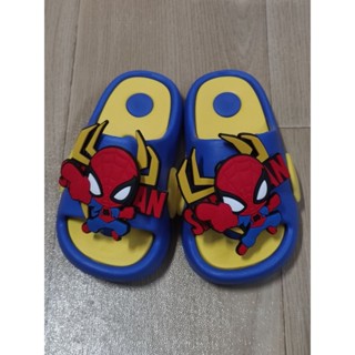 รองเท้าเด็ก แตะสวม ตัวการ์ตูน( หมุนได้ ) ลายspiderman
