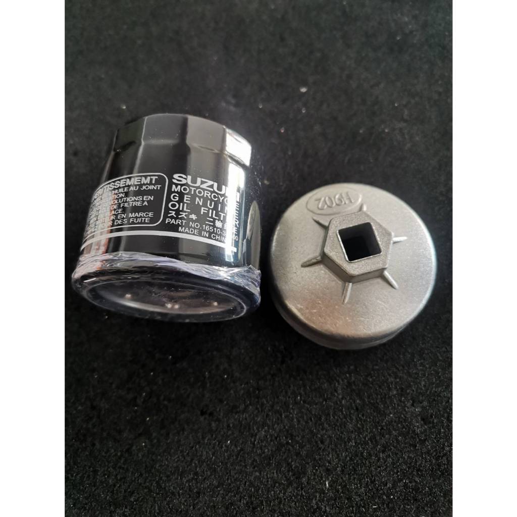ไส้กรองน้ำมันOIL FILTER Suzuki พร้อมประเเจถอดกรองน้ำมันเครื่อง 902 DL650,1000 V-STROM,650,1000 AN400