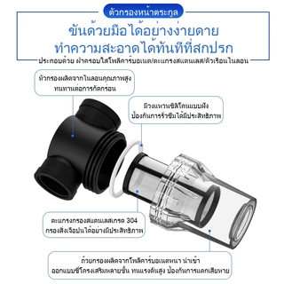 กระบอกกรองน้ำไข่หนอน และสิ่งสกปรก องค์ประกอบตัวกรองสแตนเลส ถอดออกได้เพื่อทำความสะอาด【100 mesh】4หุน 6หุน 1นิ้ว