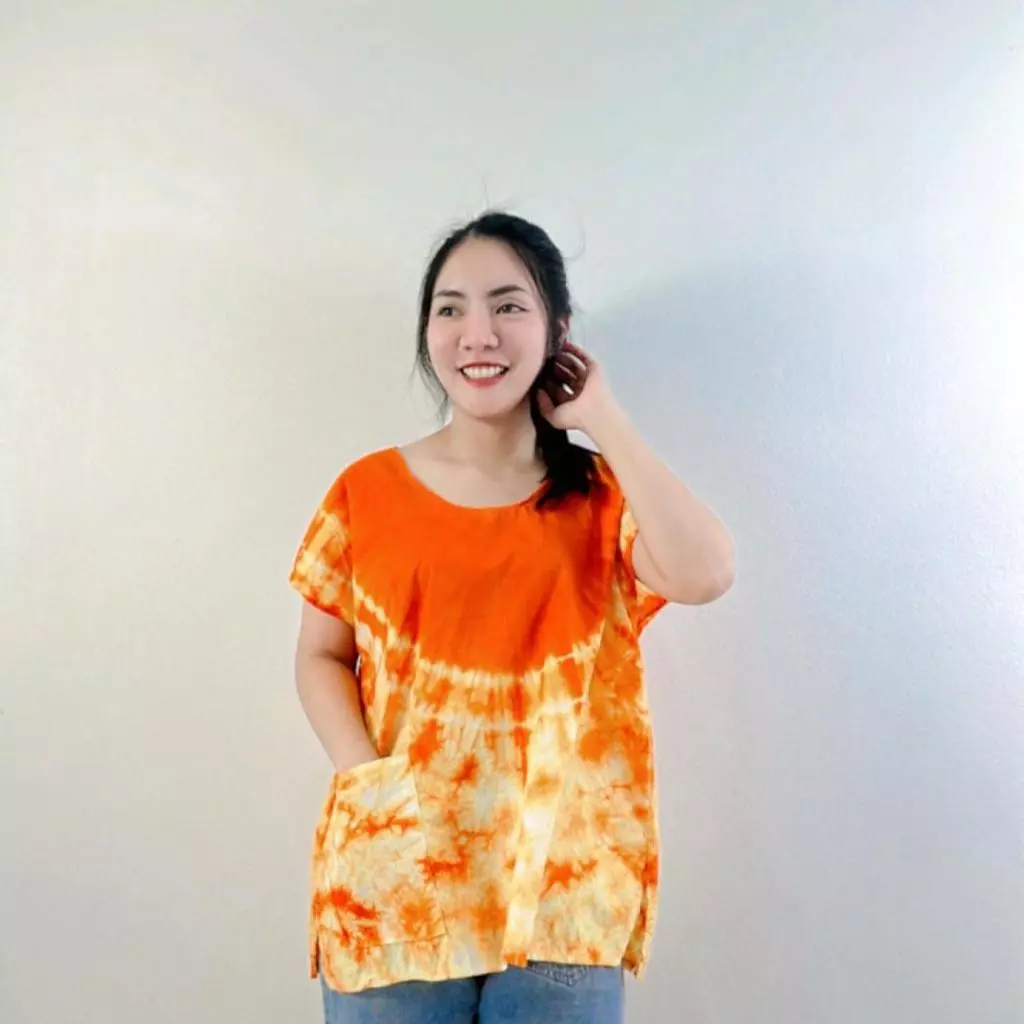 เสื้อมัดย้อมแขนล้ำ ผ้าคอตตอน thumbnail 10