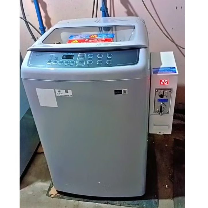 เครื่องซักผ้าหยอดเหรียญยี่ห้อซัมซุงขนาด7.5กก.