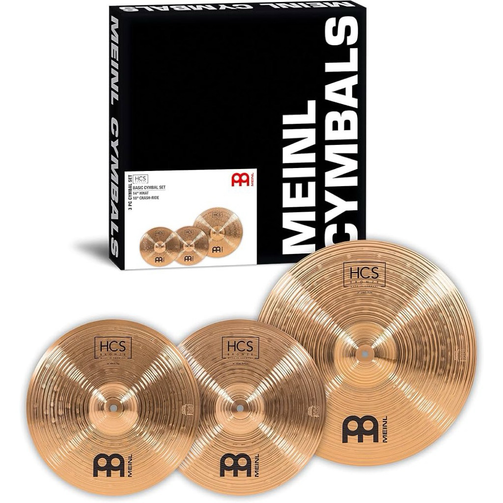 MEINL Cymbals HCS Bronze Basic Cymbal Set (HCSB1418)