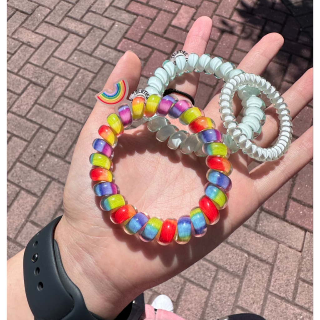 ✅แท้100%🇺🇸 TELETIES Colorful Picks Collection ยางรัดผม HAIR TIES Spiral Hair Coils Wrist Bands - รูปที่ 5