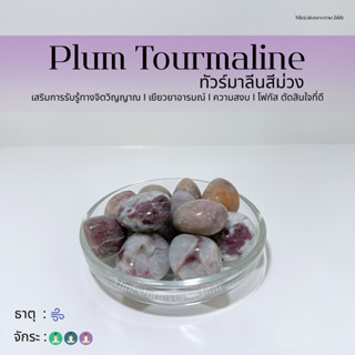 (พร้อมส่ง) หินก้อน Tumbled Plum Tourmaline (พลัม ทัวร์มาลีน)…