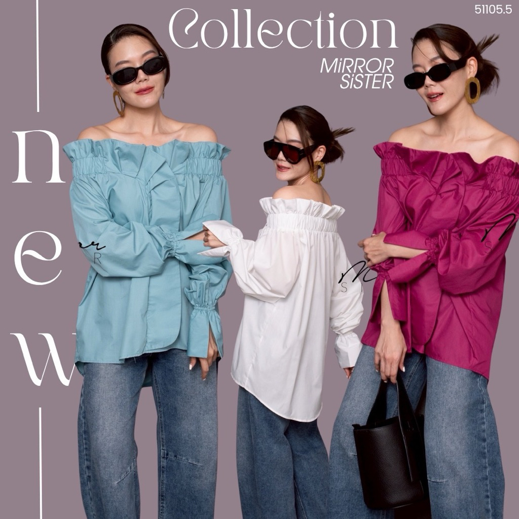 ••𝗠𝗜𝗥𝗥𝗢𝗥 𝗦𝗜𝗦𝗧𝗘𝗥’s GiGy SHoULDER-oFF TOP••