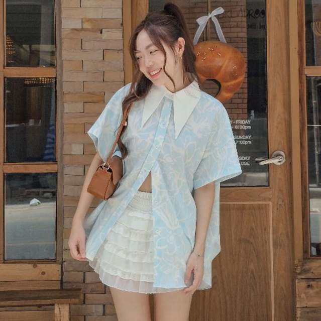 TheBlancPale : Ester Top เสื้อเชิ้ตที่สุดแสนจะใส่สบาย ทรง oversize สวยมาก