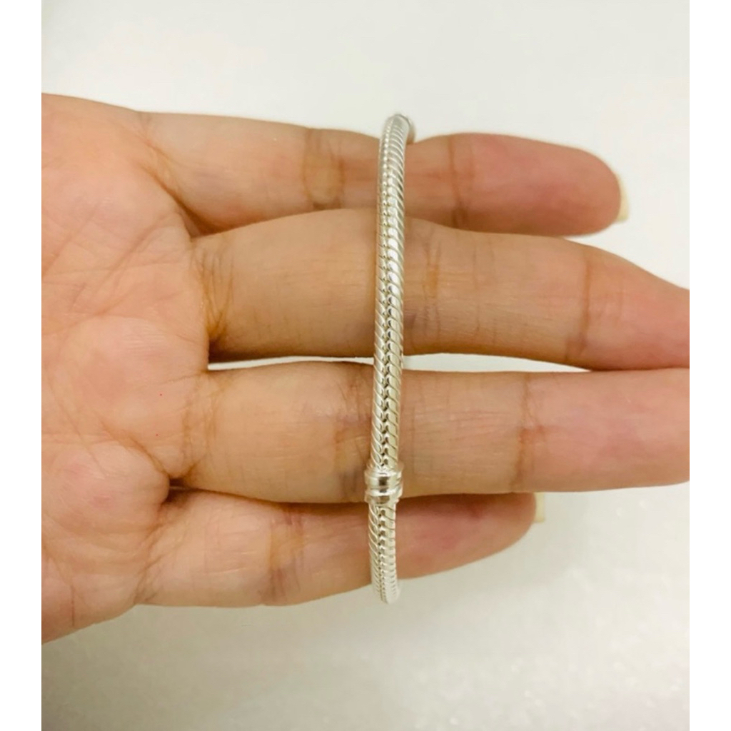 [พร้อมส่ง แท้100%] Moment silver bracelet with heart clasp size16, 17, 18, 19, 20, 21ข้อมือหัวใจรุ่นฮิต