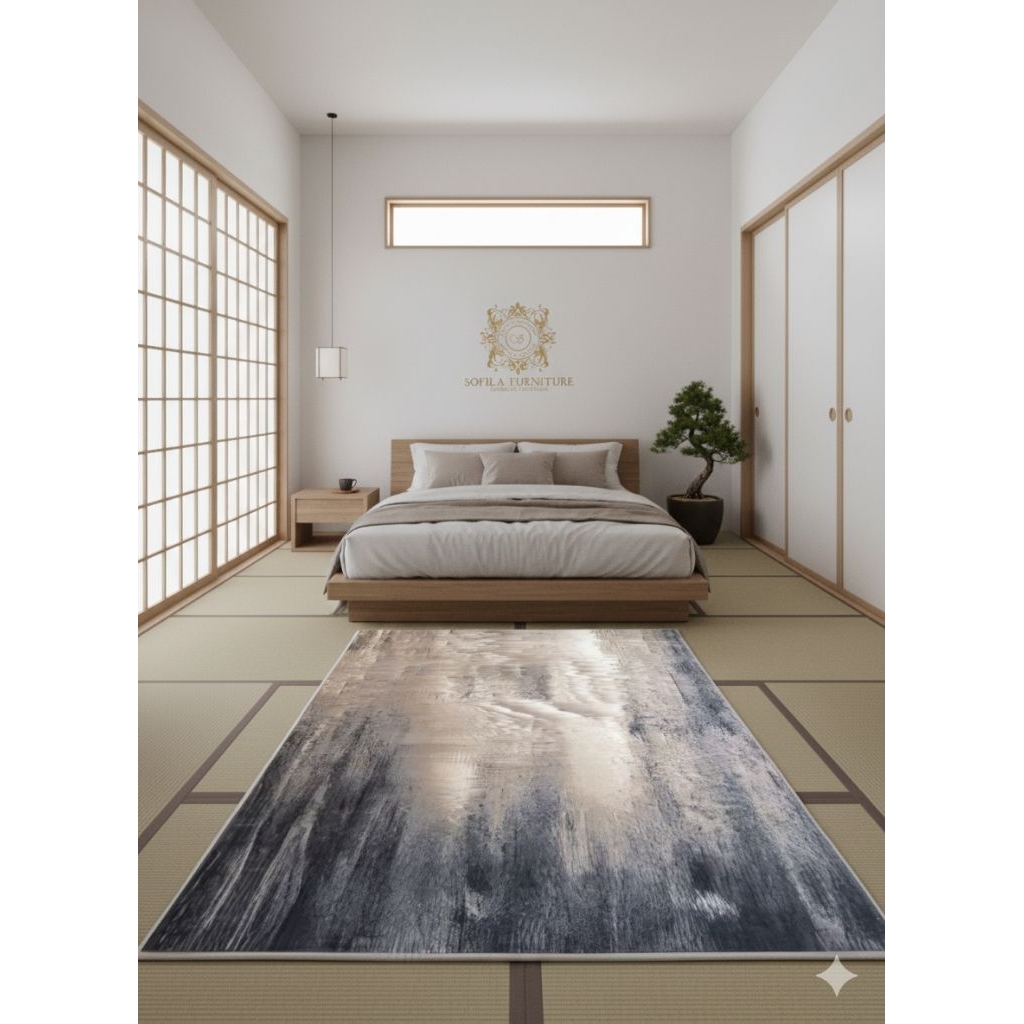 Rodeo Rug –Brown Perfect Fit for Your Room พรม Rodeo เติมเต็มบ้านให้สมบูรณ์แบบ Code 4356