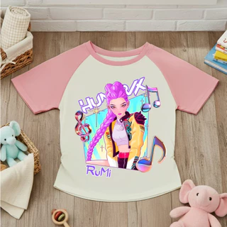PINKชุดเซ็ทเด็ก2ชิ้น ลายโซดาป๊อป เสื้อยืดลายตามกระแส+กางเกงคาร์โก้ สไตล์เกาหลี 9471