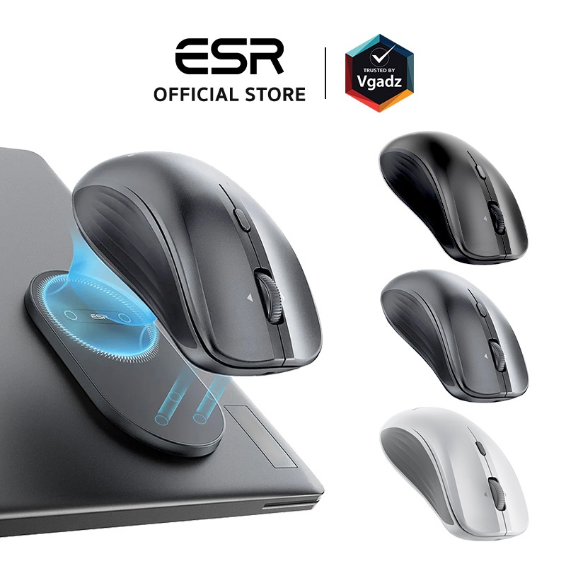 ESR เมาส์ไร้สาย ขนาดเล็ก พกพาง่าย รุ่น MagMouse Snap and Go
