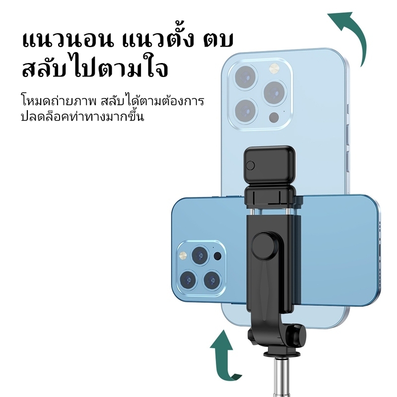 ไฟถ่ายทอดสด, ไม้เซลฟี่มัลติฟังก์ชั่น, ขาตั้งกล้อง 360°, ขาตั้งไฟสตูดิโอแบบหมุนได้พร้อมไฟ LED และรีโมทคอนโทรล - รูปที่ 3