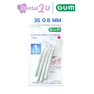 ของแท้ ฉลากไทย Gum Pro's interdental brush แปรงซอกฟัน Gum L type 1 แพค 4 ชิ้น