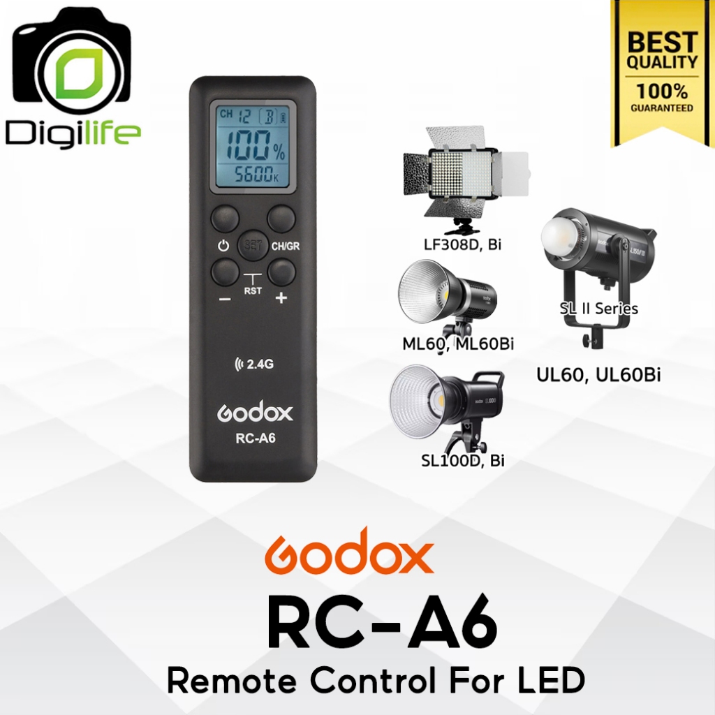 Godox Remote RC-A6 For LED LF308D,Bi / ML60,Bi / UL60-Bi / SL100D,Bi / SL II Series / Digilife Thail