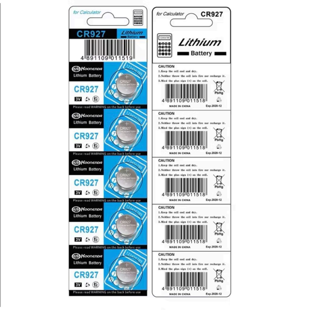 ถ่าน Lithium CR927/DL927 3Vสำหรับใส่อุปกรณ์ต่างๆ
