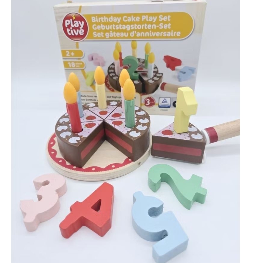 ของเล่นไม้ ชุดเค้ก playtive ของเล่นสมมุติ