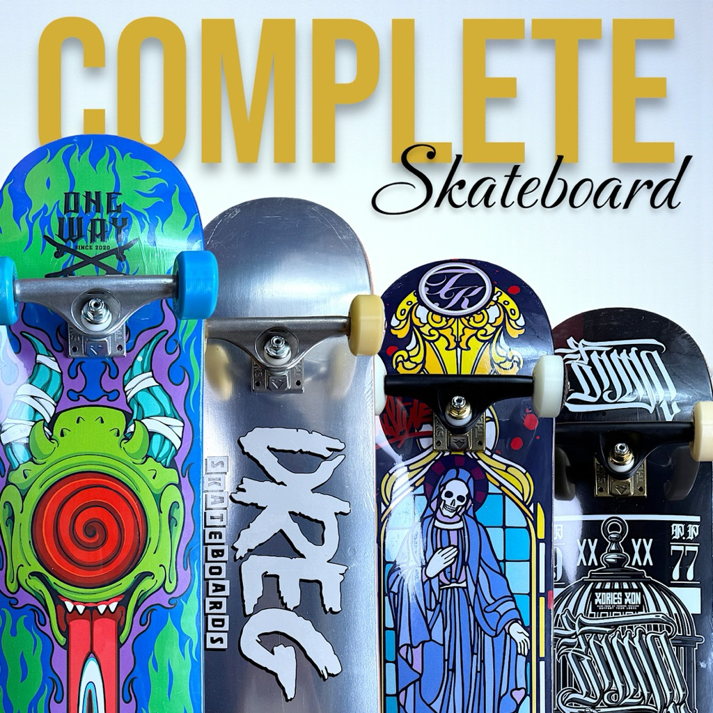 สเก็ตบอร์ดครบชุดพร้อมเล่น Skateboard Complete Set | รวมแบรนด์ชั้นนำสเก็ตบอร์ด [ของแท้ มาตรฐานสากล 100%]
