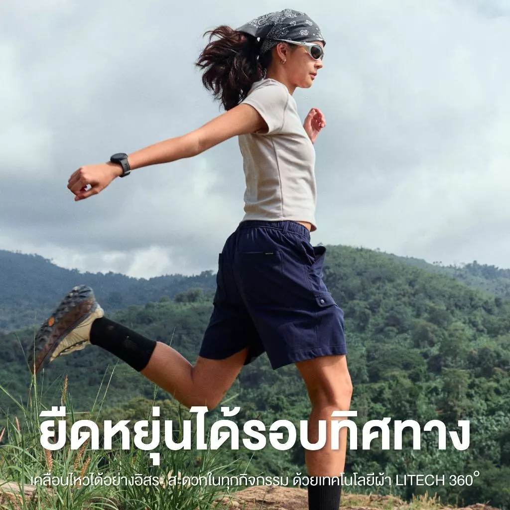 Yuedpao Smooth Stretch Cargo กางเกงคาโก้ขาสั้น กางเกงเดินป่า แคมป์ปิ้ง ผ้าหนาทรงสวย ยับยากรีดง่าย (6 สี) thumbnail 5