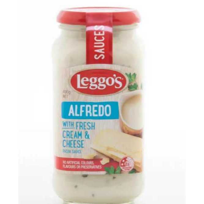Leggos Alfredo Pasta Sauce, Fresh Cream and Cheese Recipe, 490 g