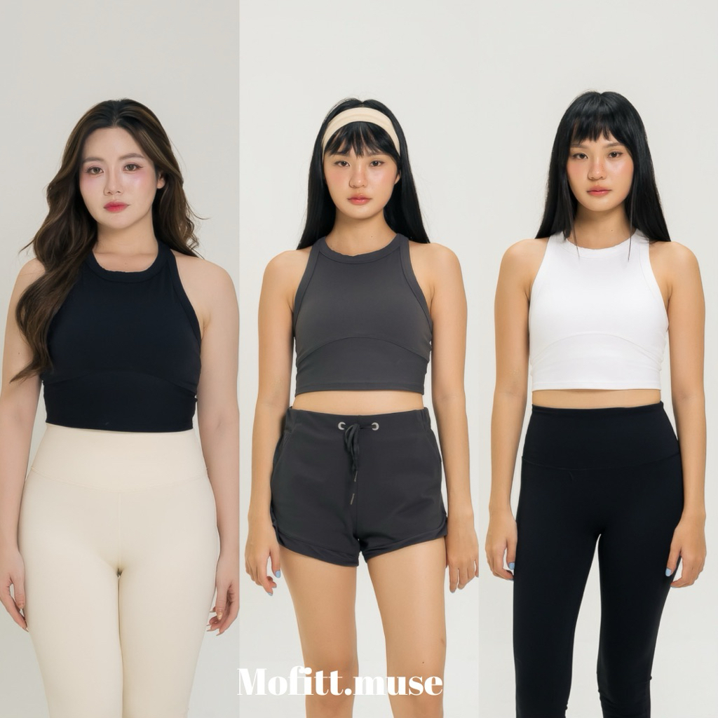 Mofitt.muse สปอร์ตบรา เสื้อกล้ามออกกำลังกาย มีฟองน้ำในตัว ใส่เล่นโยคะ ฟิตเนส