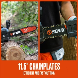 SENIX เลื่อยโซ่ไฟฟ้า 11.5 นิ้ว 650W รุ่น CSE18-L-EU สีน้ำเงิน - ดำ