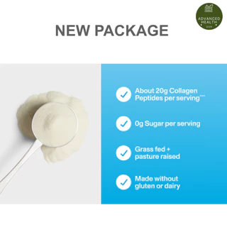 (แพ็กเกจใหม่) (ขนาดใหญ่ 680 กรัม) VITAL PROTEINS COLLAGEN PEPTIDES ขนาดใหญ่ 24 ออนซ์ (680 g) ของแท้จาก USA