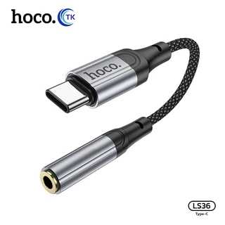 HOCO LS36 อะแดปเตอร์สาย Type-C to 3.5มล.ตัวสายแปลงเสียง หัวแปลง หูฟัง external sound card ตัวสายแปลง สามารถใช้งานได้กับโ