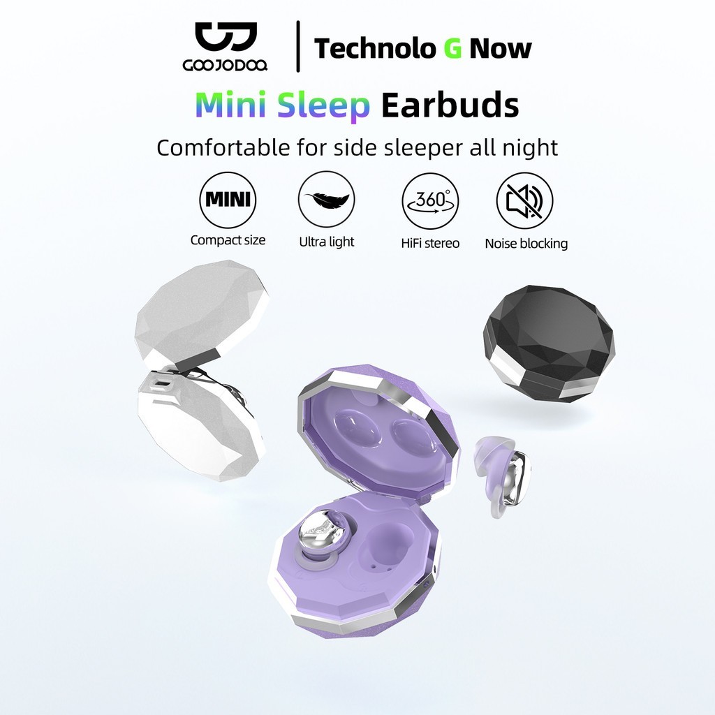 GOOJODOQ J231 หูฟังไร้สาย หูฟัง Bluetooth 5.3 หูฟังสำหรับการนอน การลดเสียงรบกวน หูฟังบลูทูธ