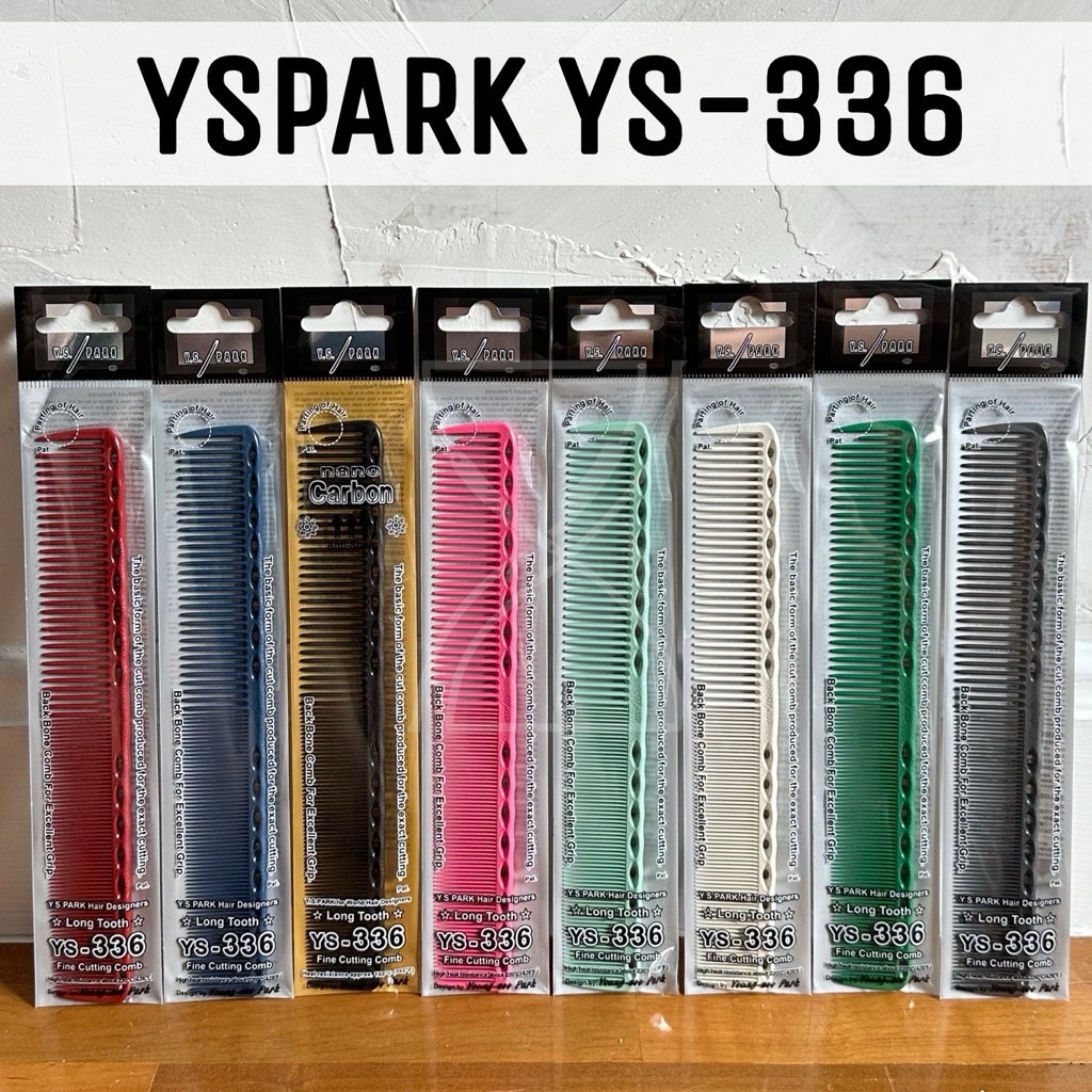 (พร้อมส่ง/ของญี่ปุ่นแท้ราคาถูกที่สุด)  YS Park YS-336 Basic Cutting Comb (189 mm) หวีตัดผม หวีซอย สำ