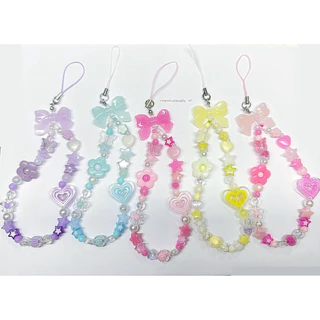 พวงกุญแจคล้องโทรศัพท์🪸Colorful keychain💖