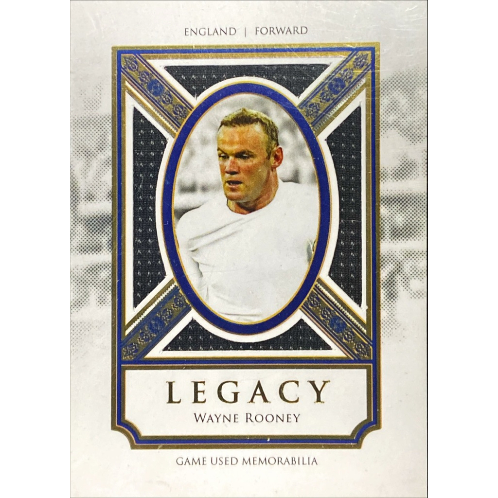 การ์ดฟุตบอลผ้านักฟุตบอล Wayne Rooney 10/15 Game Worn ค่าย Futera