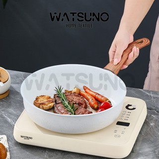 Watsuno.กระทะ กระทะก้นลึกเคลือบสารกันติด ทำความสะอาดง่าย ใช้…