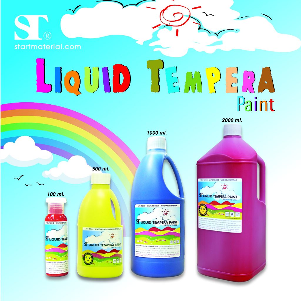 สีน้ำ  Liquid Tempera 100ml 500ml 1000ml