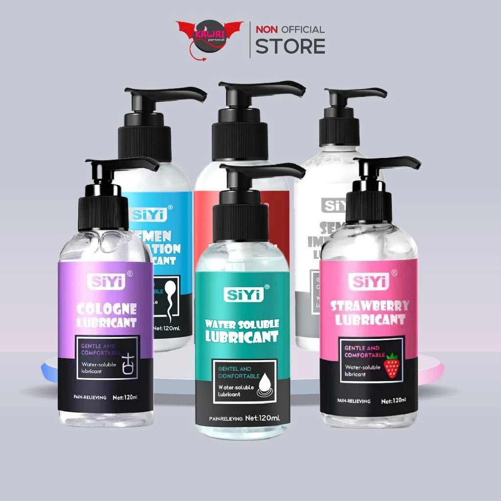 SiYi เจลหล่อลื่นพรีเมี่ยม 120 ml สูตรอ่อนโยน ร้อน-เย็น กลิ่นสตรอว์เบอร์รี ลื่นยาวนาน