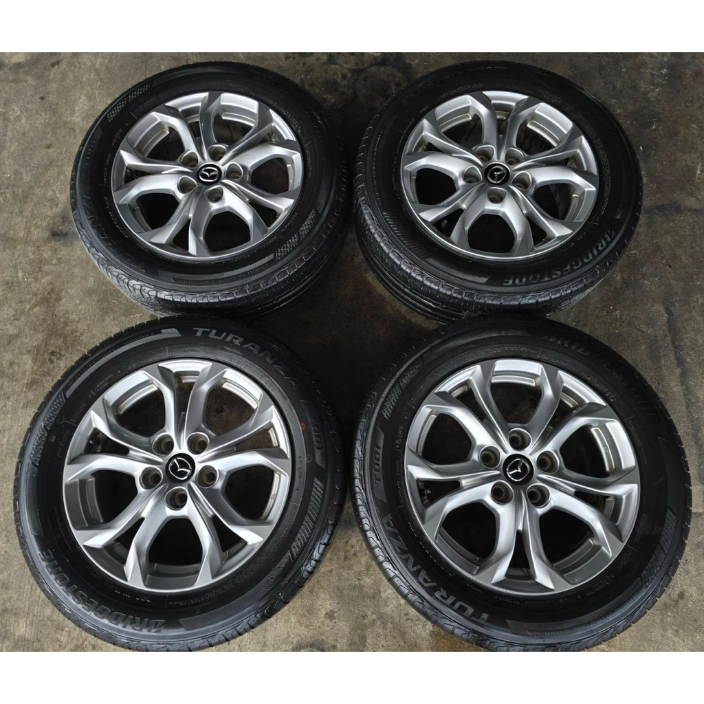 แม็ก Mazda ขอบ 16" 5 รู 114 Mazda 3 Mazda CX 3 Mazda cx-30 ชุดละ 9,900 บาทยางเปอร์เซ็นต์ ใช้งานได้ตี
