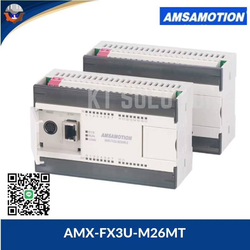PLC AMSAMOTION AMX-FX3U-M26MT ,,24VDC 26IO Relay Transister