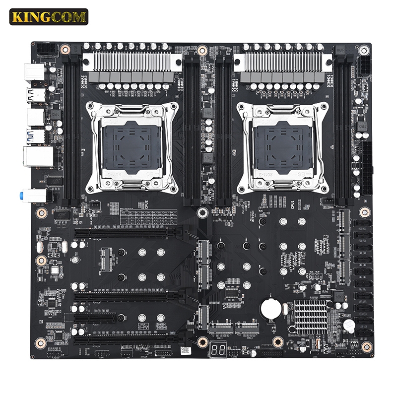 เมนบอร์ด X99 Dual CPU ( DX-X99-10S2L ) LGA 2011-3 ประกันสินค้า 90 วัน Kingcom