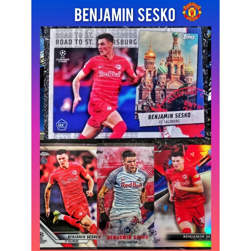 การ์ดฟุตบอล รวม  BENJAMIN SESKO RC สินค้าลิขสิทธิ์แท้