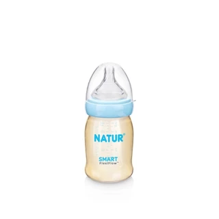 [1 ฟรี 1] NATUR เนเจอร์ ขวดนม ขวดนมสมาร์ท จุกนิ่มหลายรู PES 5oz