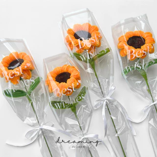 ช่อดอกไม้กำมะหยี่ ช่อดอกทานตะวัน DIY ของขวัญรับปริญญา ดอกไม้ปัจฉิม ของขวัญปัจฉิม