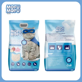 ทรายแมวเต้าหู้ พรีเมียม Mofu Mofu 10 ลิตร กลิ่น แอปเปิ้ล การ์เด้น ดับกลิ่นเยี่ยม จับตัวไว ไร้ฝุ่น