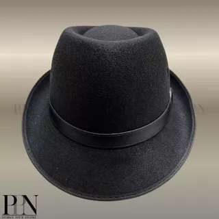 หมวกผู้ชาย Fedora ปีกสั้น ลุคสุภาพ ใส่ทำงาน/เที่ยว เท่ วินเทจ ปรับขนาดได้
