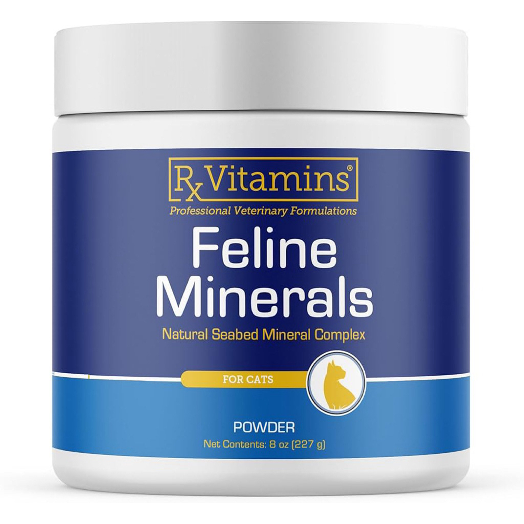 (227 G) วิตามินทอรีน+รวมเสริมภูมิคุ้มกันสำหรับแมว  Rx Vitamins Feline Minerals - Taurine for Cat Hea