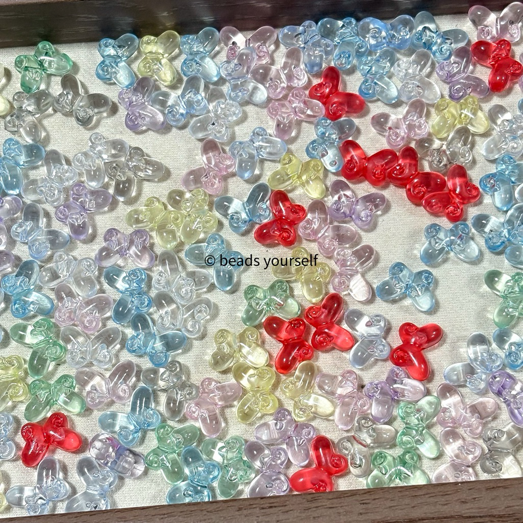 (พร้อมส่งจากไทย) 20ชิ้น ผีเสื้ออ้วน อคริลิค